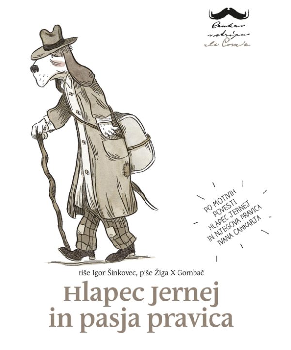 Cankar v stripu Hlapec Jernej in pasja pravica Škrateljc strip