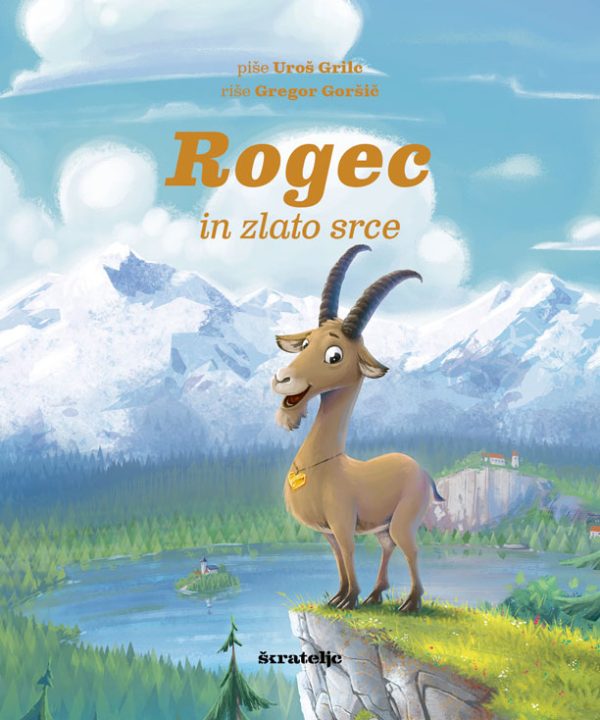 Rogec in zlato srce slikanica strip Škrateljc