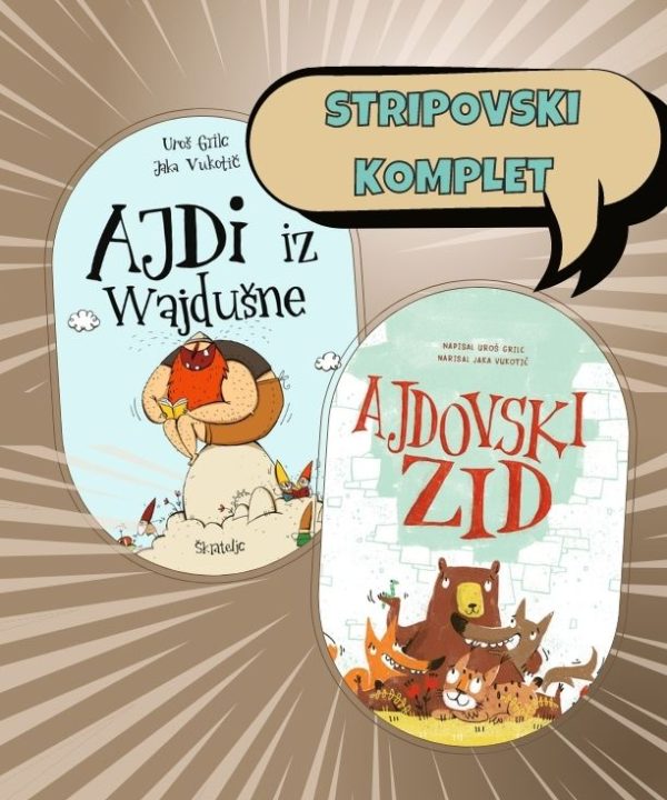 Stripovski komplet za mlade Ajdovski zid Ajdi iz Wajdušne slikanica-strip